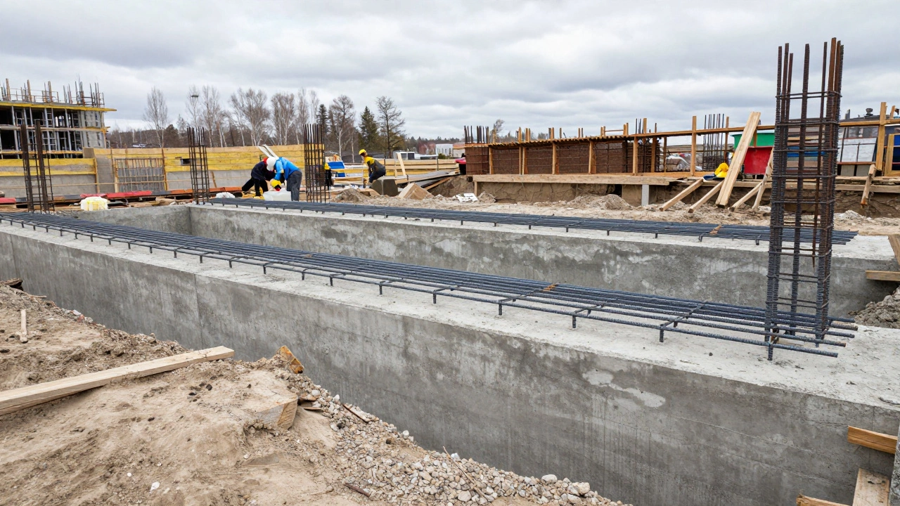 Сколько арматуры нужно на фундамент под дом 10 на 12 метров?